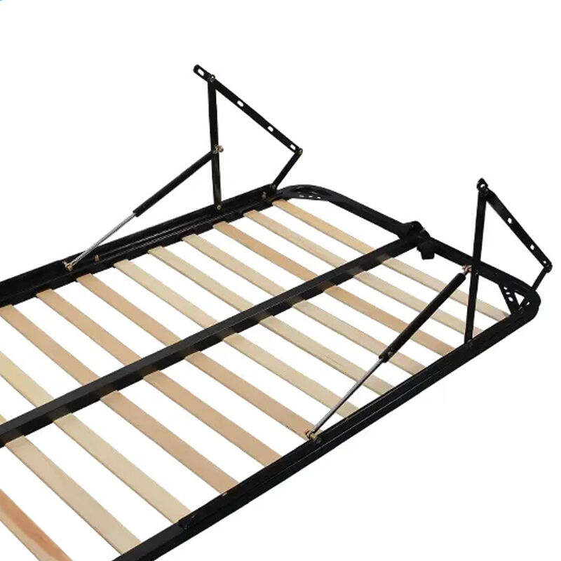 إطار سرير فردي من الفولاذ من علامة وي جوي لأثاث غرف النوم، مع آلية سرير، وسرير منصة معدني متين لتوفير المساحة والتخزين