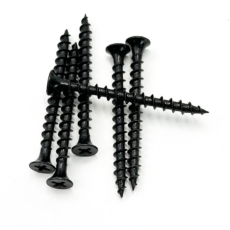 براغي الخشب من وي جوي مقاس M8 × 50 مم ذات خيوط خشنة، ذات رأس مسطح بنمط فيليبس، ذاتية التثبيت، مصنوعة من فولاذ كربوني مُغطى بأكسيد أسود، وتُستخدم في تركيب الأثاث، وتشير إلى «براغي للخشب» باللغة الإسبانية.