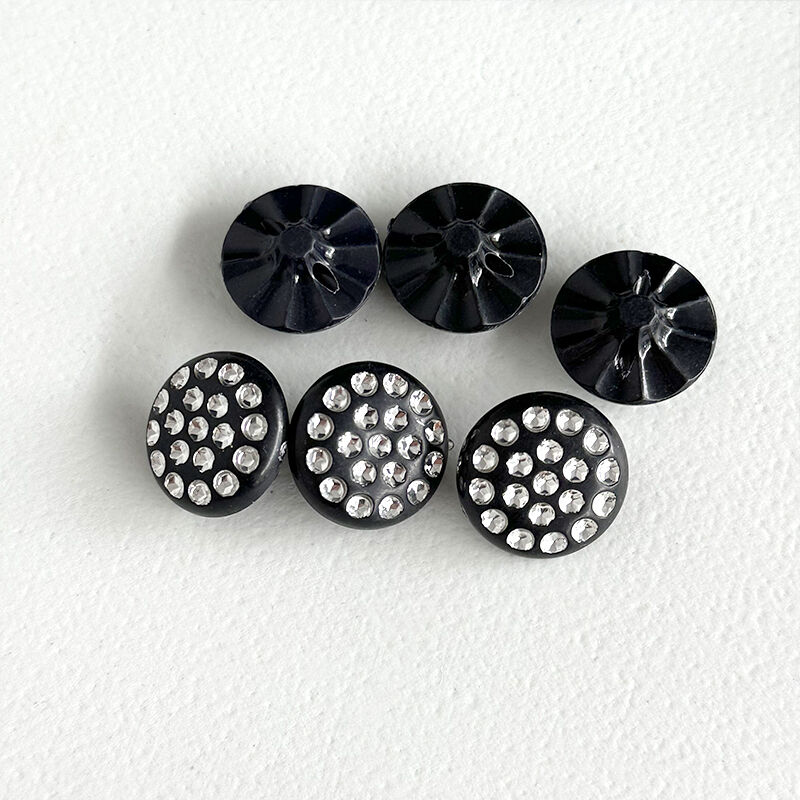 Wejoy Furniture Accessories 25mm Black Decorative Plastic Button for Furniture