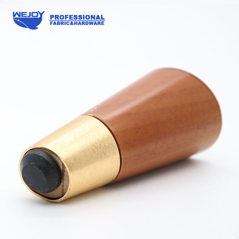 Wejoy Solid Wooden Furniture Hardware Legs Brown Angled Tapered Legs Production Wood Leg for Sofa Furniture