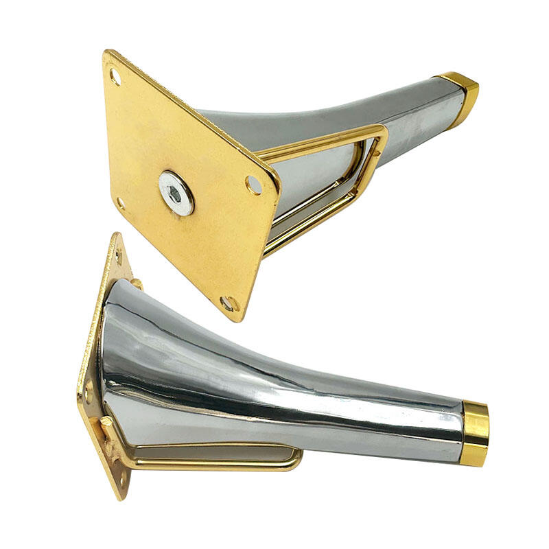 वीजॉय निर्माता स्वर्ण क्रोम धातु लोहे के सोफा पैर, फर्नीचर के लिए पैर/फीट