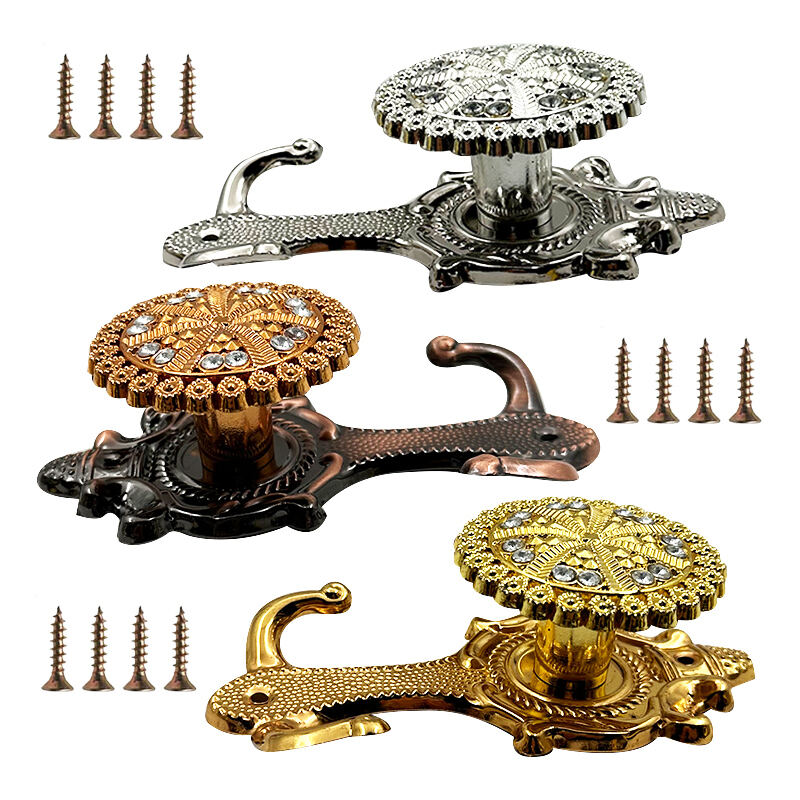 Wejoy Hot Selling Furniture Hardware New Iron Plastic Sunflower Suspension Curtain Wall Hook Floral Curtain Accessories Decorative Drapery Hook for Bathroom Bedroom Kitchen Window