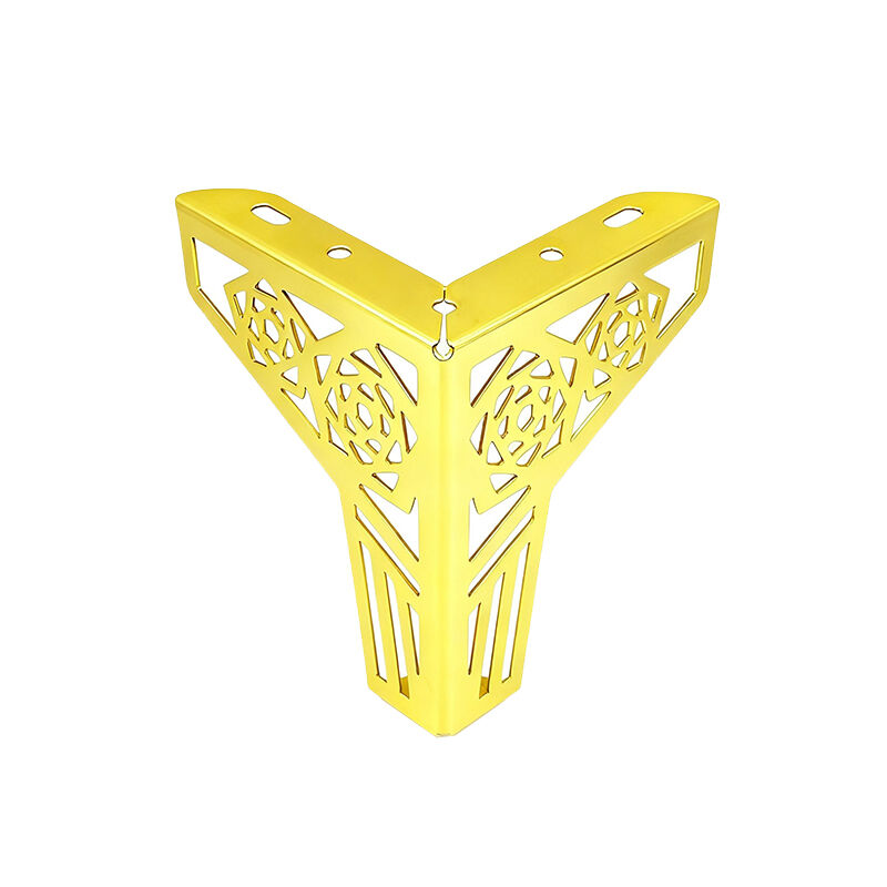 Wejoy Hardware Accessories Factory Gold Color Metal Iron Legs for Furniture Sofa