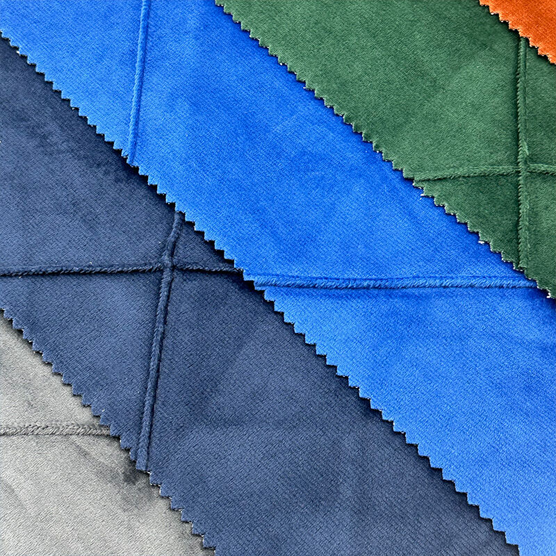 Wejoy 270gsm Polyester Jacquard Embossed Fabric Velvet Fabric for Furniture Upholstery