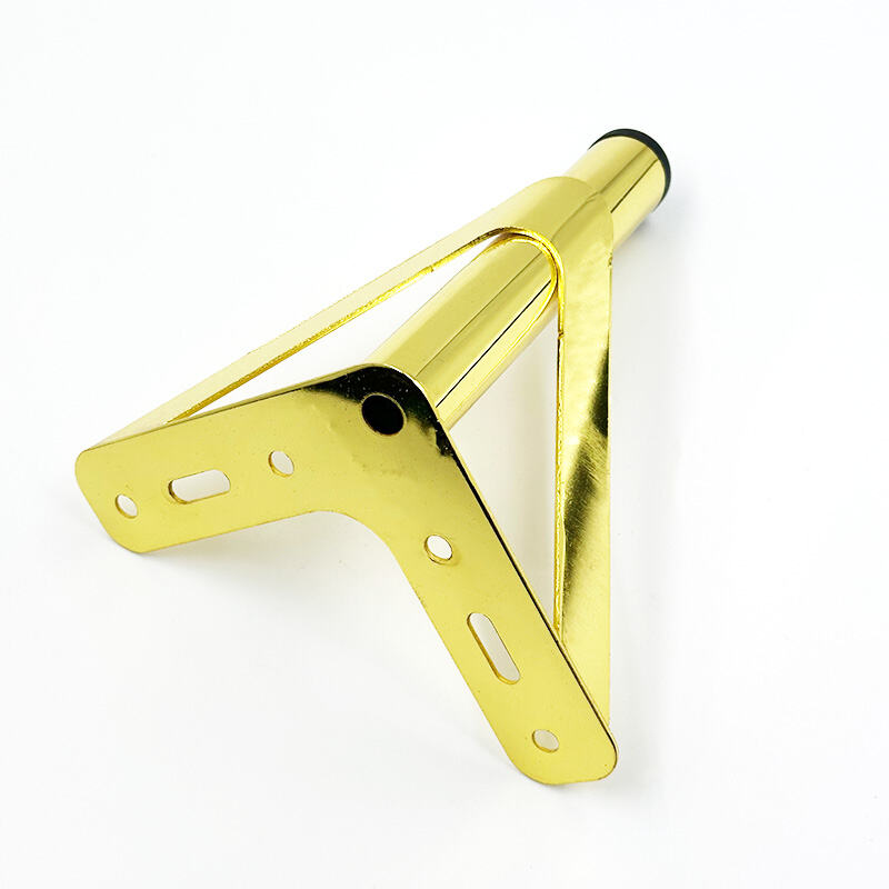 Wejoy bútoralkatrészek arany színű, 15 cm magas megerősített fém bútorlábak