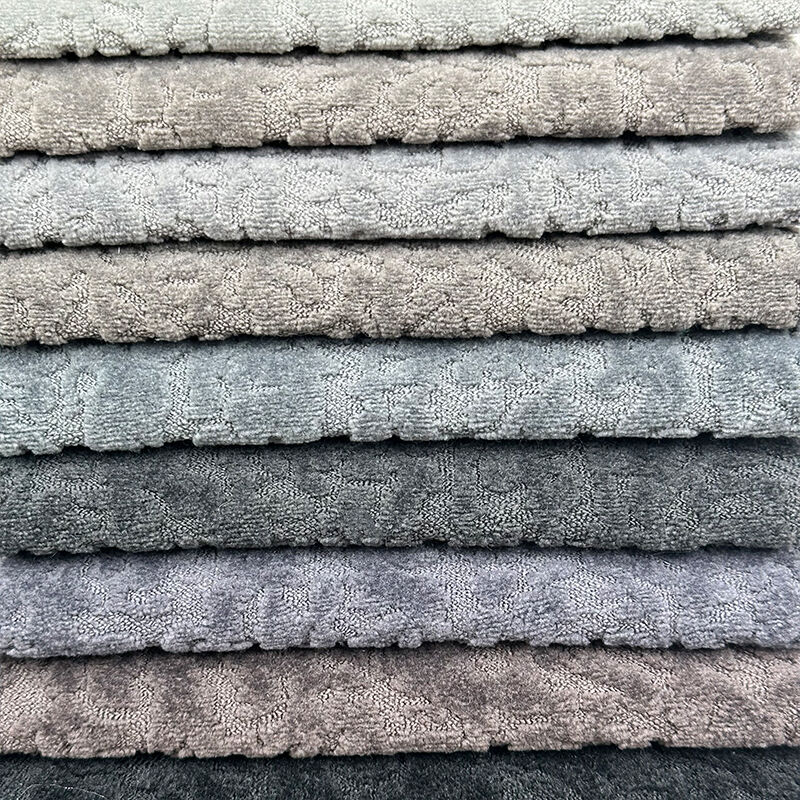 Wejoy New Stretch 480gsm Knitted Jacquard Chenille Fabric for Sofa Cover Pillow