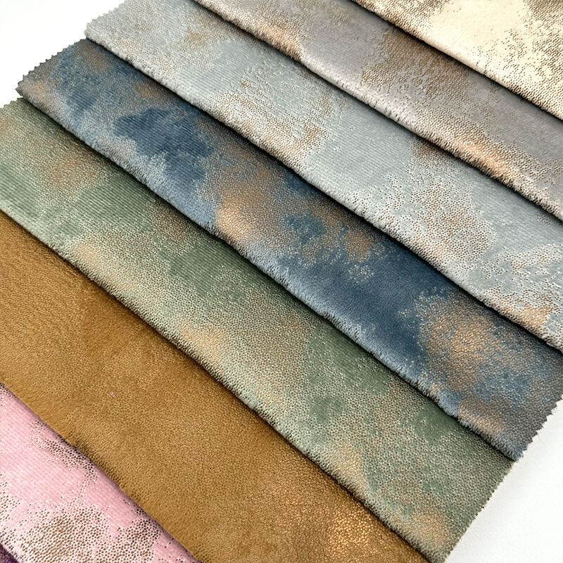 Wejoy Cheap Price 100% Polyester Holland Velvet Fabric Bronzed Velvet Fabric for Sofa and Bed