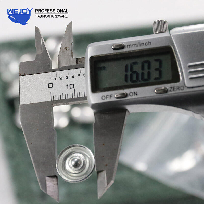 Wejoy Concise Useful Decorative Upholstery Fabric Round Press Button Cover Wholesale Aluminum Button Cover