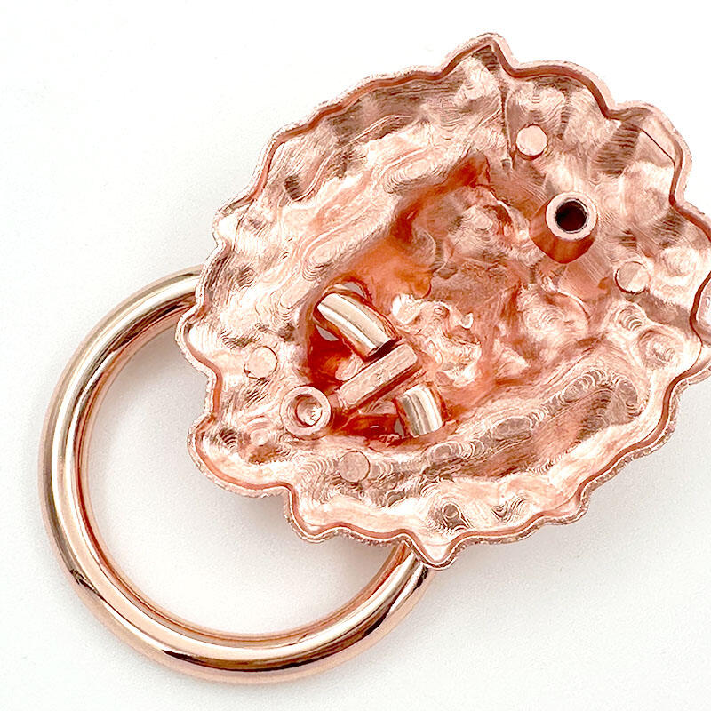 Poignées chromées Wejoy pour portes — heurtoirs à tête de lion avec anneau, quincaillerie pour tiroirs, poignées pour armoires, poignées pour meubles de cuisine, poignées pour vasques de salle de bain, poignées vintage pour armoires