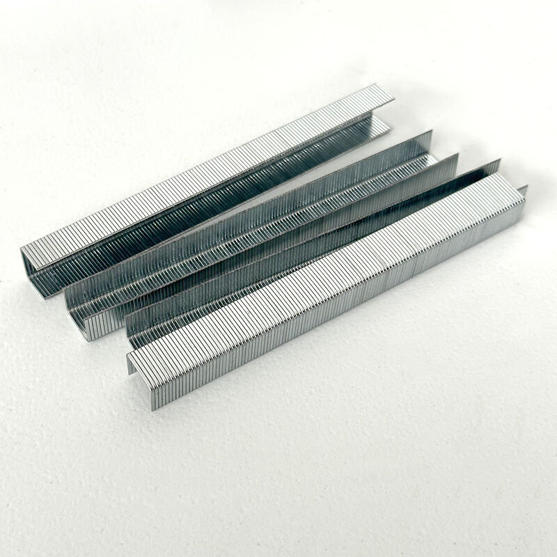 Wejoy 21 Gauge 8010 Staple 10mm Leg Length Upholstery Staples Fine Wire Crown Staple Pneumatic Staple for Sofa Furniture Wood Frame Hardware Tool Fastener U Shaped Nail Staple Gun Nail