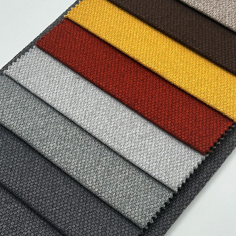 Wejoy Wear-resistant 100% Polyester 290gsm Faux Linen Fabric for Sofa Upholstery