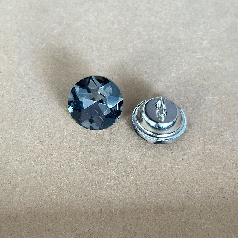 Wejoy Wholesale Sofa Accessories 25MM Black Glass Crystal Button for Furniture Upholstery