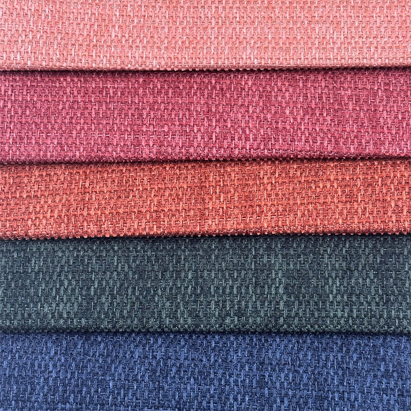 Wejoy Polyester 300gsm Compounding Process Faux Linen Fabric for Furniture