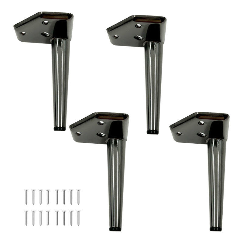 Wejoy New 15cm Height Gun Black Metal Sofa Legs Table Base Leg