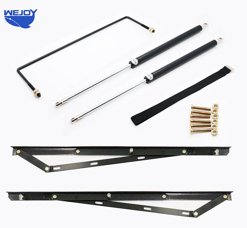 Wejoy British Style Gas Lift Ottoman Folding Platform 5ft king Size Wood Bed Frame for bed Room