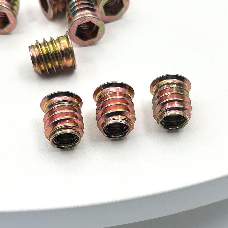 Wejoy Stock M8*15mm Internal External Teeth Injection Countersunk Hex Fasten and Nut