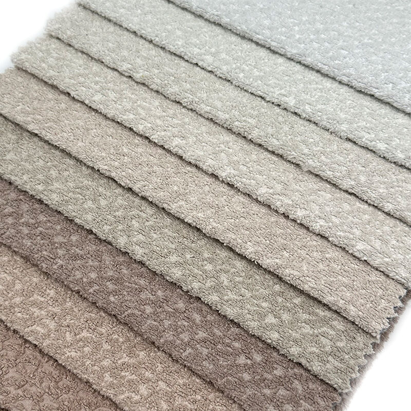 Wejoy High Quality Upholstery Jacquard Tufted Sofa Microfiber Shaggy Chenille Fabric