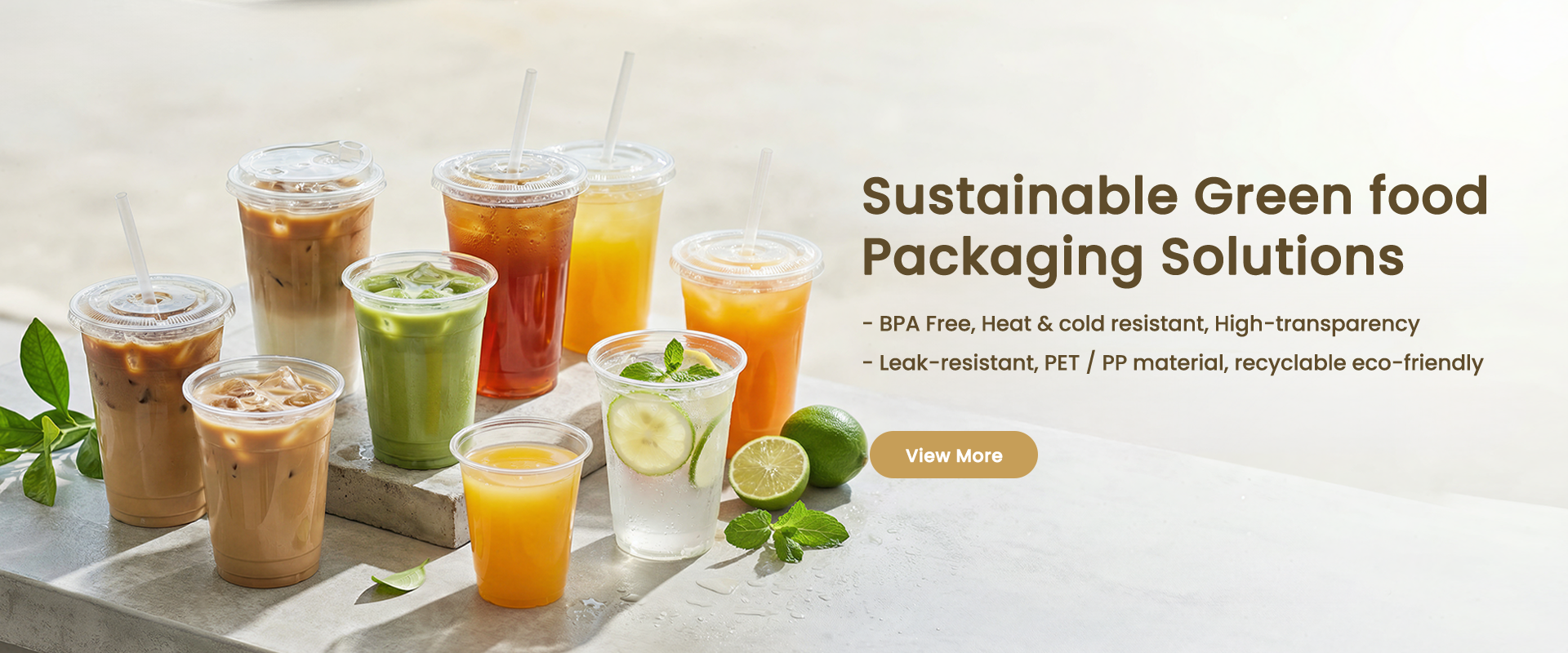 Sustainable green food packaging solutions