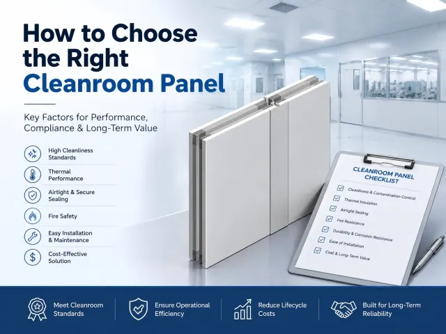 Glostar rock wool cleanroom panel installation guide
