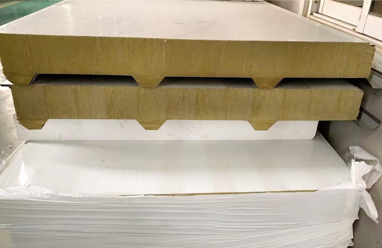 Rock Wool Roof Sandwich Panel Class A Fire Rated Glostar