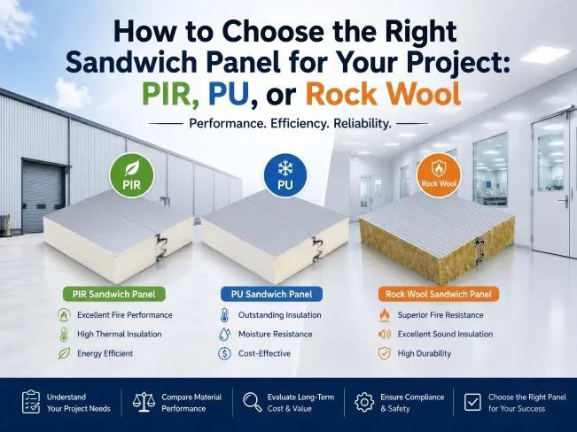 how to choose sandwich panel pir pu rockwool