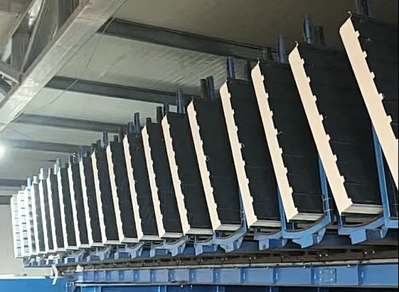 PIR vs PU sandwich panels  factory production