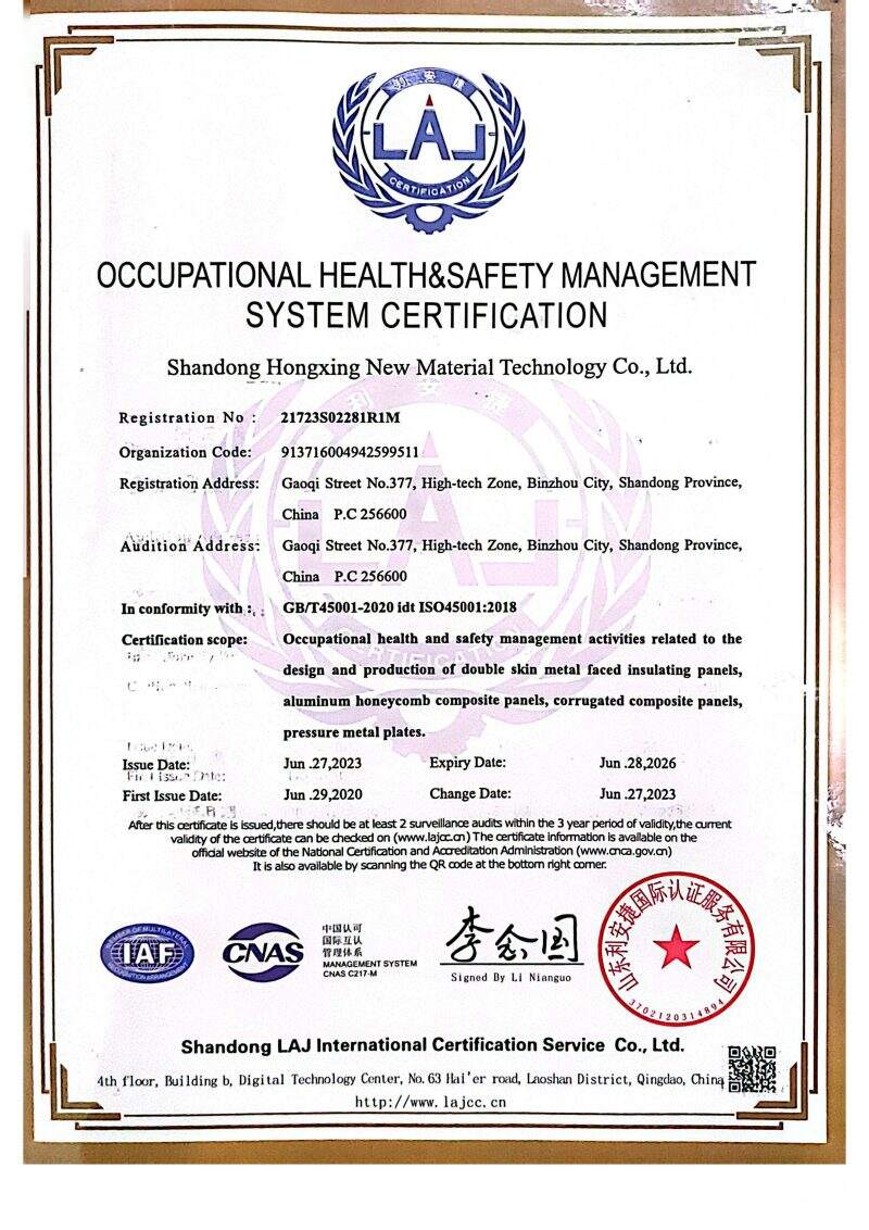 Occupational Health & Safety Management System Certification