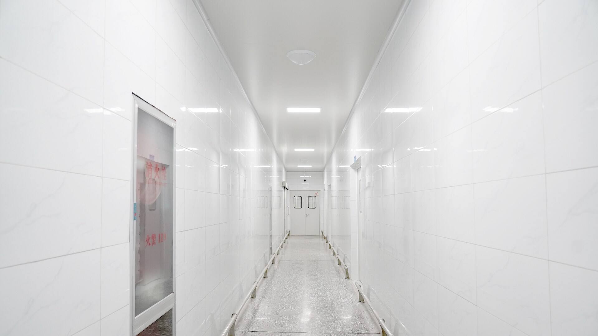 Cleanroom panels used in food factory