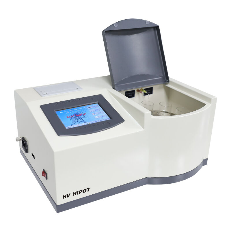 GDSZ-402G Tam Otomatik İzolasyon Yağı Asitlik Test Cihazı (6 Kapsül, Renk Ölçümlü Titrimetri, 0,0001 mgKOH/g Çözünürlük)