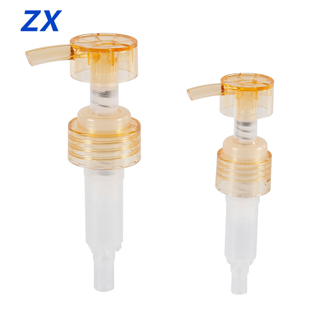 PC-shampoo- og sæbepumpe uden udspildelse, PC-transparent plastpumpe 28/410 24/410 33/400 lotionpumper til væskeemballage
