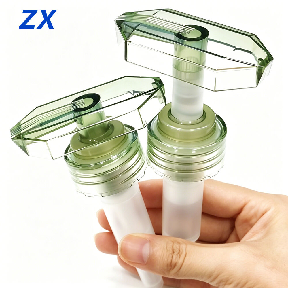 Pompa per lozione ecologica Outspring, a prova di bambino e non versante, in plastica PC, pompa a pressione per disinfettante per le mani, adatta agli imballaggi per la cura della pelle
