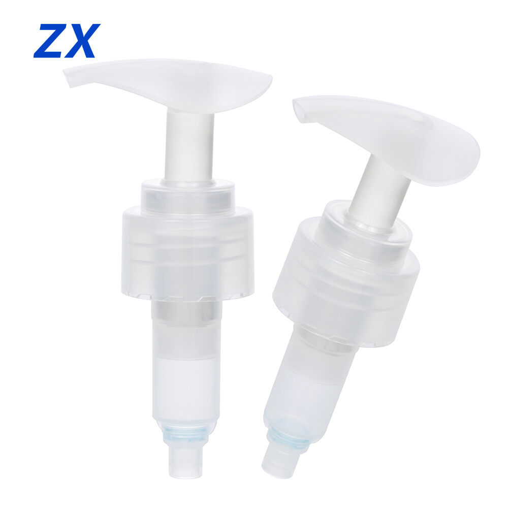 Vente en gros de pompes à lait corporel haut de gamme entièrement en plastique PP, personnalisables en couleur, pour shampoing et produits corporels liquides, pompe à lait 24/410