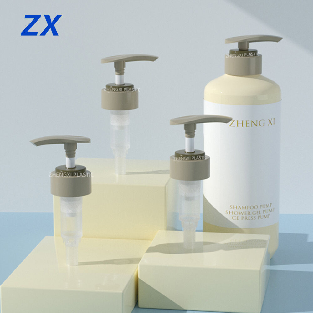 Pompa Lotion Berkualitas Tinggi 24/410 dengan Pegas Eksternal, Desain Bebas Kebocoran, Kepala Pompa Plastik untuk Botol Sabun Tangan dan Lotion Tubuh