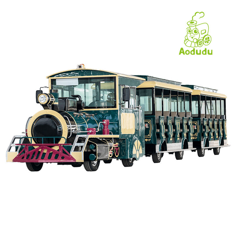 Electric Retro Open-Air Trackless Tourist Train | 42 Seats – Model ALGD-LX-42