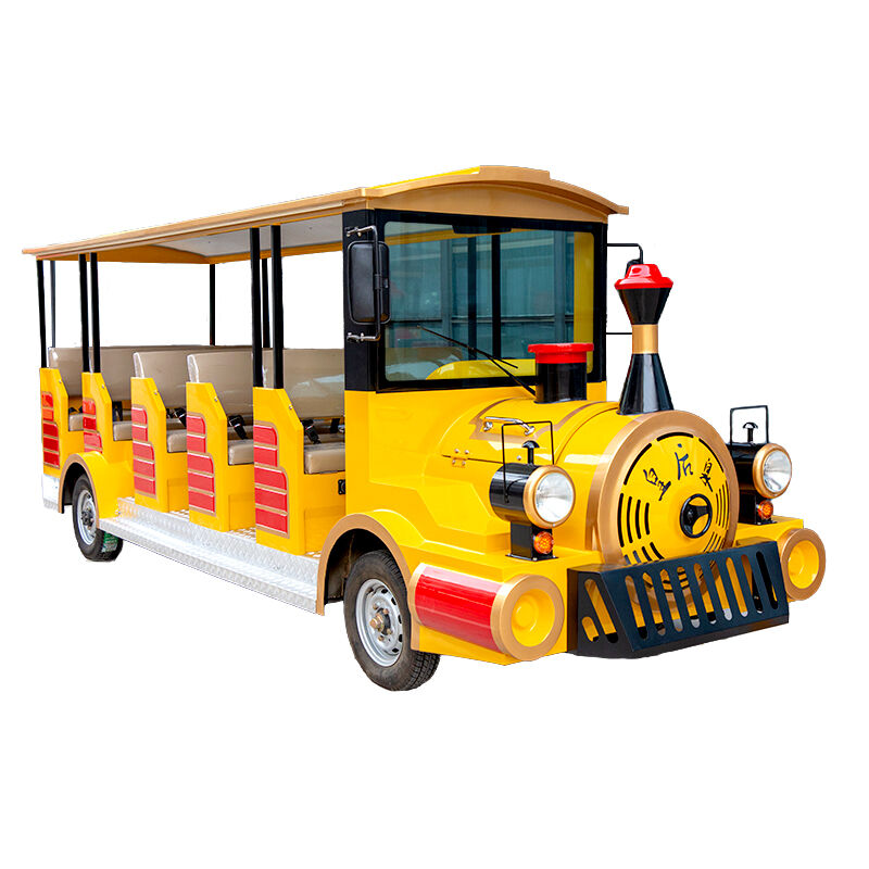 Compact 14-Seat Electric Retro Sightseeing Cart | Open-Air Tourist Vehicle – Model ALGD-LX-14