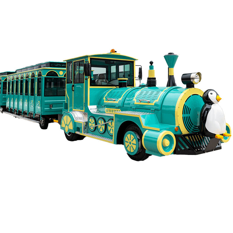 Penguin-Front Fully Enclosed Diesel Train with Automatic Doors | 72-Seat Custom – Model ALGQ-CT-72