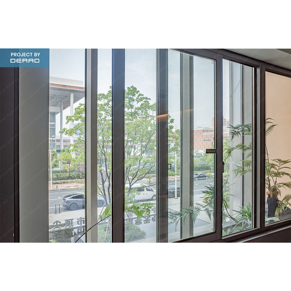 Customized Sliding Glass Windows Balcony Living Room Windows Aluminium Sliding Window with Double Glazed Argon Filled Glass