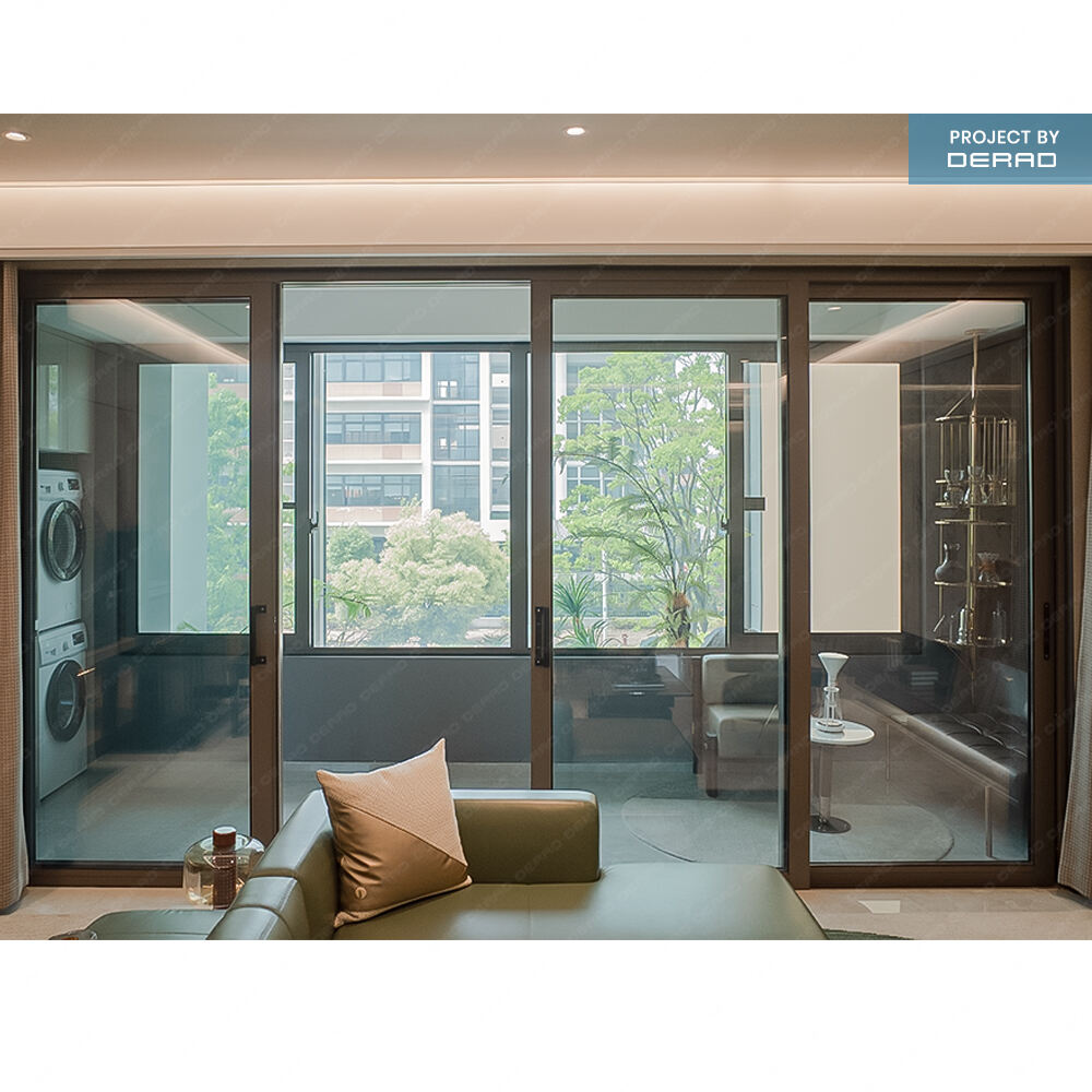 Wholesale Aluminum Sliding Doors Commercial Apartment Interior Aluminum Glass Sliding Door 