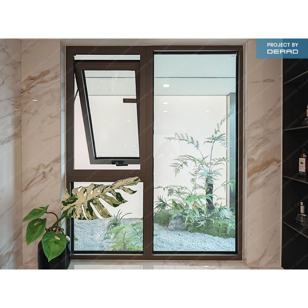 AU AS2047 Standard Awning Windows Cubiculum Bathroom Kitchen Aluminium Awning Windows with Double Glazed