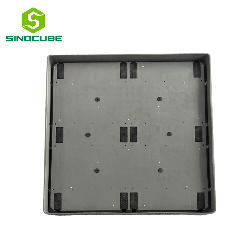 Injection molding process Plastic Sleeve Pack Pallet Lid 4-Way Collapsible Durable Eco-friendly 