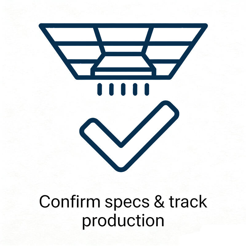 - Approve specs & track production