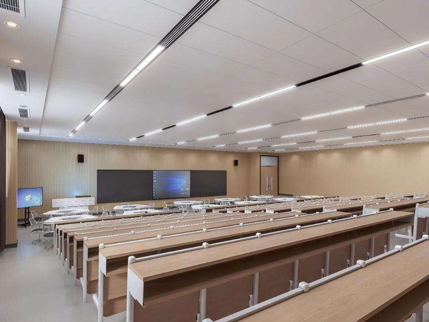 School Project - PVC Gypsum Ceiling Tile Project Case