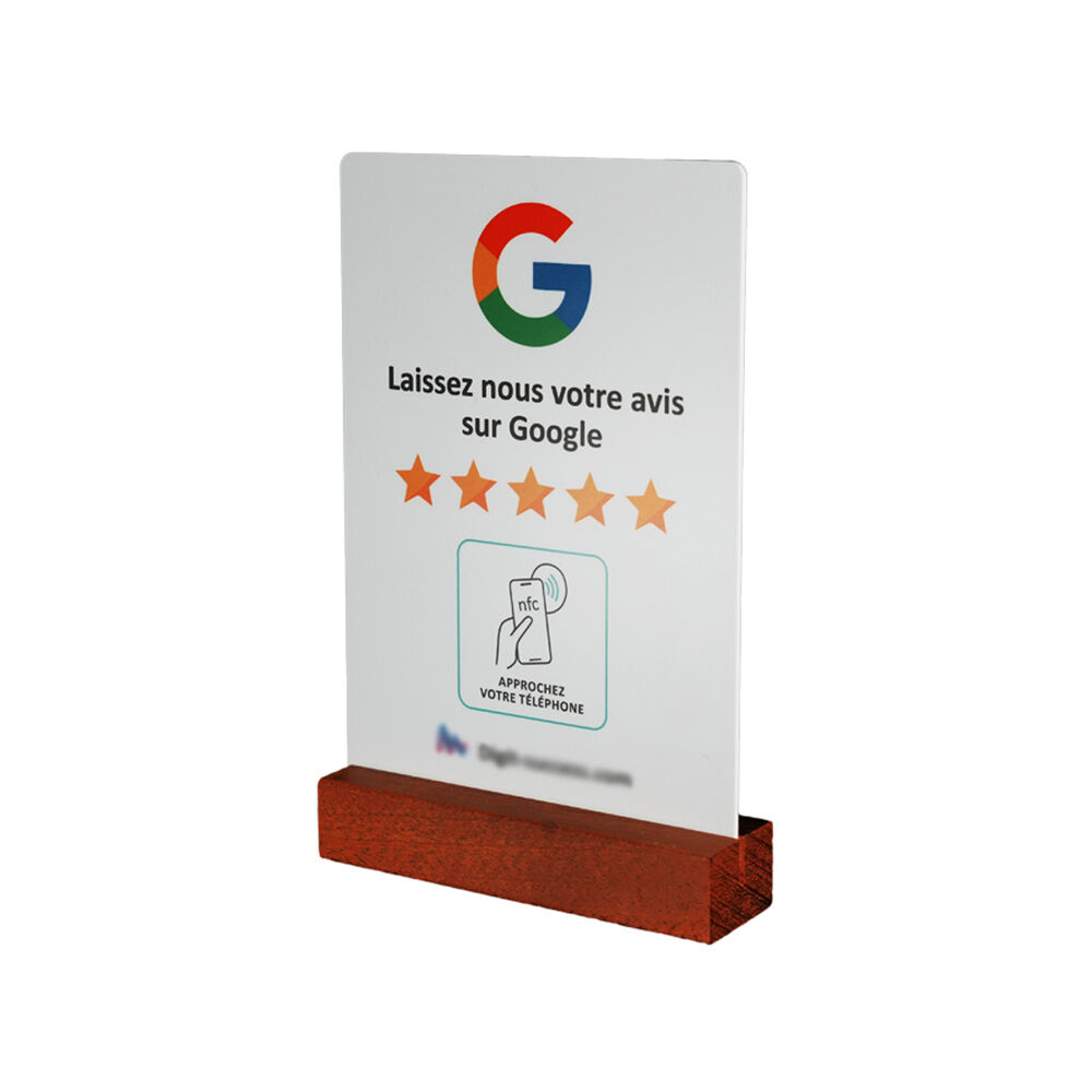Wooden NFC Google Reviews Stands