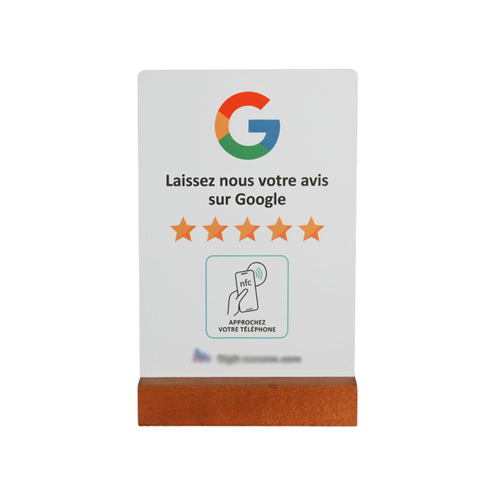 Wooden NFC Google Reviews Stands