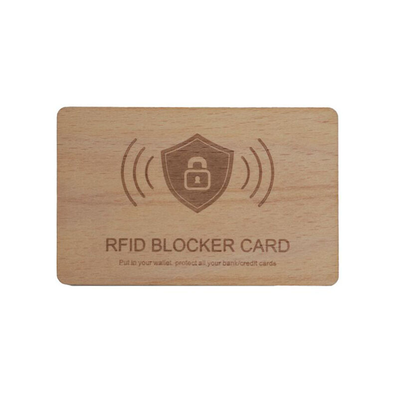 Dřevěná karta blokující RFID
