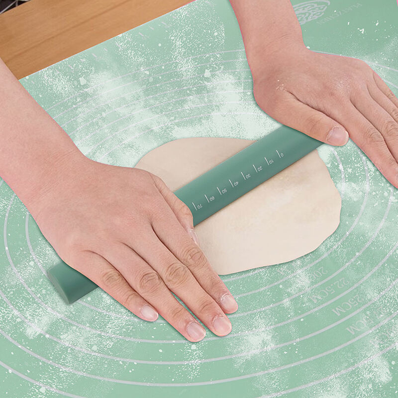 Wholesale Non Slip Silicone Kneading Dough Mat Thicken Heat Resistant Pastry Silicone Baking Rolling Mat factory