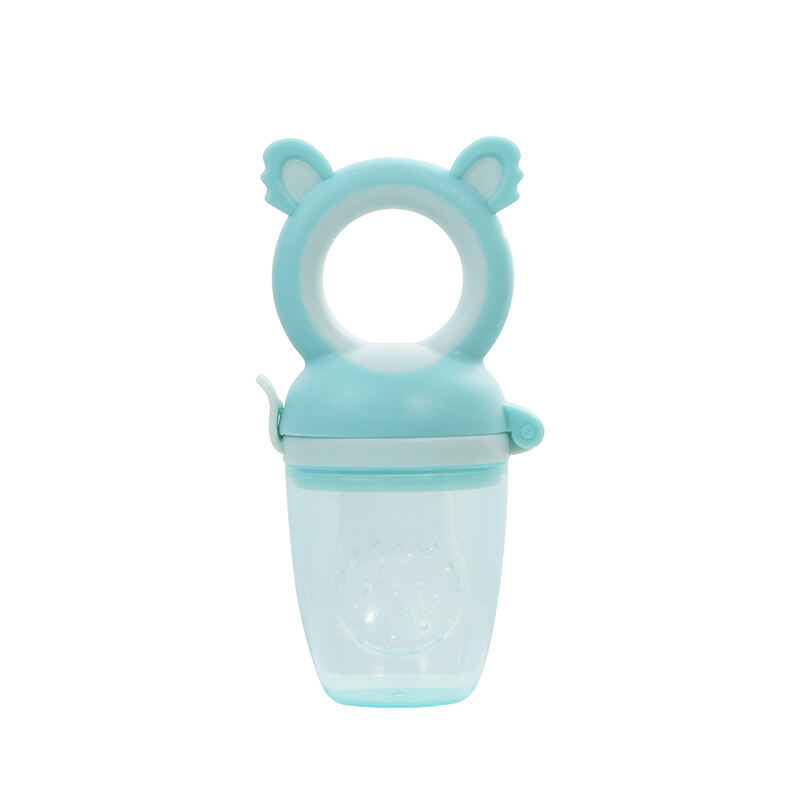 Cute Monkey Shape Teething Relief BPA Free Silicone Baby Fruit Food Feeder Pacifier with S M L Mesh details