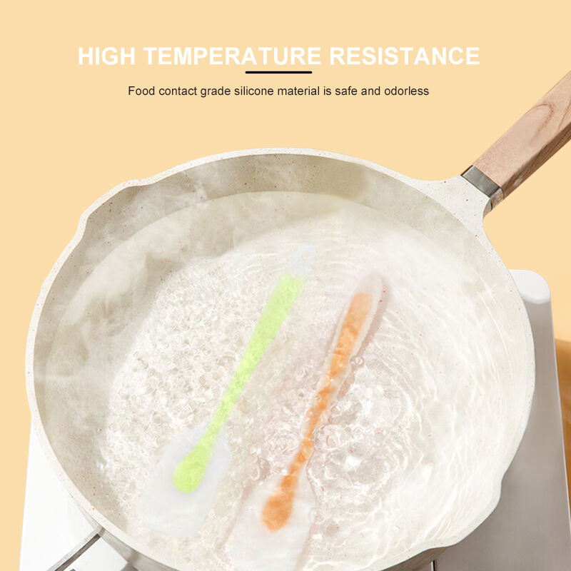 Wholesale Eco-Friendly Kitchen Cake Spatula High-Temperature Resistant Silicone Food Grade Pastry Cutters Non-Toxic Safe details