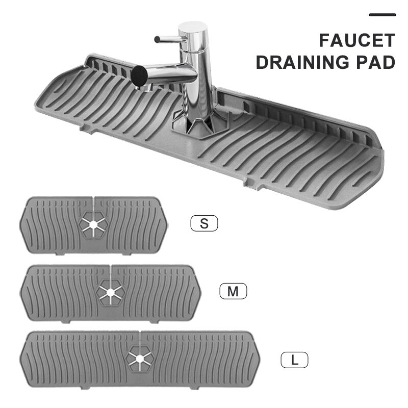 Wholesale Eco-Friendly Silicone Faucet Water Pad Sink Splash Guard Kitchen Sink Splash Guard Kitchen Faucet Absorbent Mat manufacture