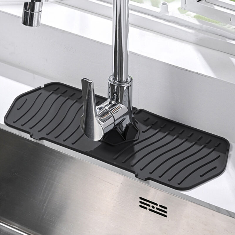 Wholesale Eco-Friendly Silicone Faucet Water Pad Sink Splash Guard Kitchen Sink Splash Guard Kitchen Faucet Absorbent Mat details